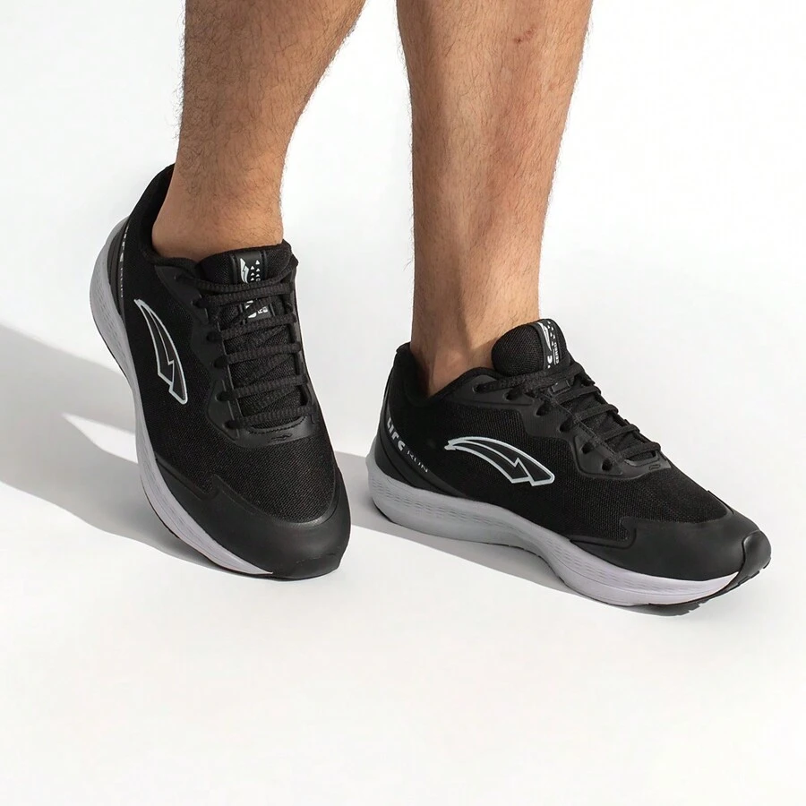 Men Sneakers - preto branco run - 查看 1