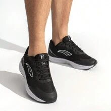 Men Sneakers - preto branco run - 查看 2