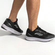 Men Sneakers - preto branco run - 查看 3