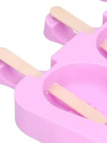 Molde Forma Silicone Coelho Chocolate Biscuit Sorvete Pascoa Forma Picolé Silicone Coelho Chocolate Páscoa Doces Picolé Chocolate