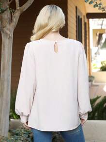 Puff Long Sleeve Solid Top