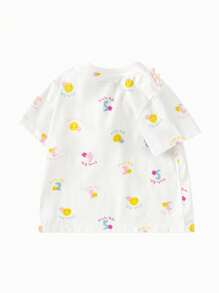 Balabala Baby Boys' Short Sleeve T-Shirt, 2024 Summer Cute