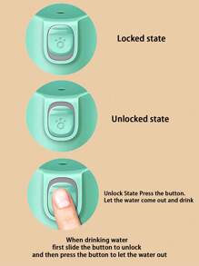 1pc Foldable Pet Travel Bottle - Mint Green - View 8