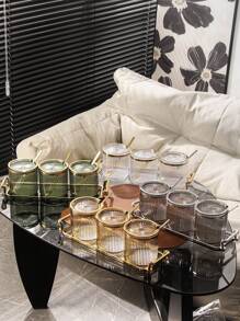 1pc/3pcs Plastic Multi-Purpose Sealed Storage Canisters, Jars Set For Living Room, Dining Room, Kitchen Containing Cereals, Candies, Cookies, Bread, Suitable For Outdoor, Wedding, Party, Gift, Birthday - Clear - View 3