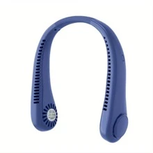 1pc Rechargeable Portable Neck Fan - Bladeless Personal Fan For Outdoor Sports - Hands-Free Cooling Solution - Multicolor - View 12