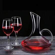1 pieza Juego de vidrio decantador para copa de vino tinto para cata de vinos en el hogar - transparente - Ver 4