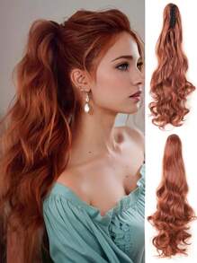 Claw Clip Ponytail Extension Body Wave Clip In Ponytail Hair Extensions Long Ocean Wave Pony Tails For Women Extensions Wave Hairpiece