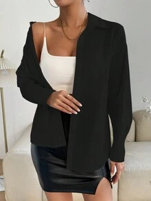 Women Blouses - 黑色 - 查看 2