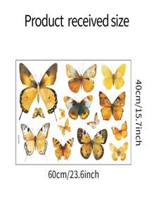 1 件卡通多色蝴蝶墙贴、贴纸、墙贴花、乙烯基贴花用于家居装饰、春季装饰品让您的家焕然一新、节日装饰贴纸礼物生日毕业