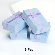 Schmetterlings-Themen Schmuckgeschenkboxen (6/12/1 Stück) in Schwarz & Rot mit Deckeln & Schleifen für Hochzeiten, Geburtstage, Jahrestage, Partytüten, Schmuckverpackungsboxen Valentinstag