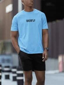 Men T-Shirts - 淺藍色 - 查看 2