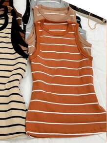 Women Tank Tops & Camis - Camel - View 2