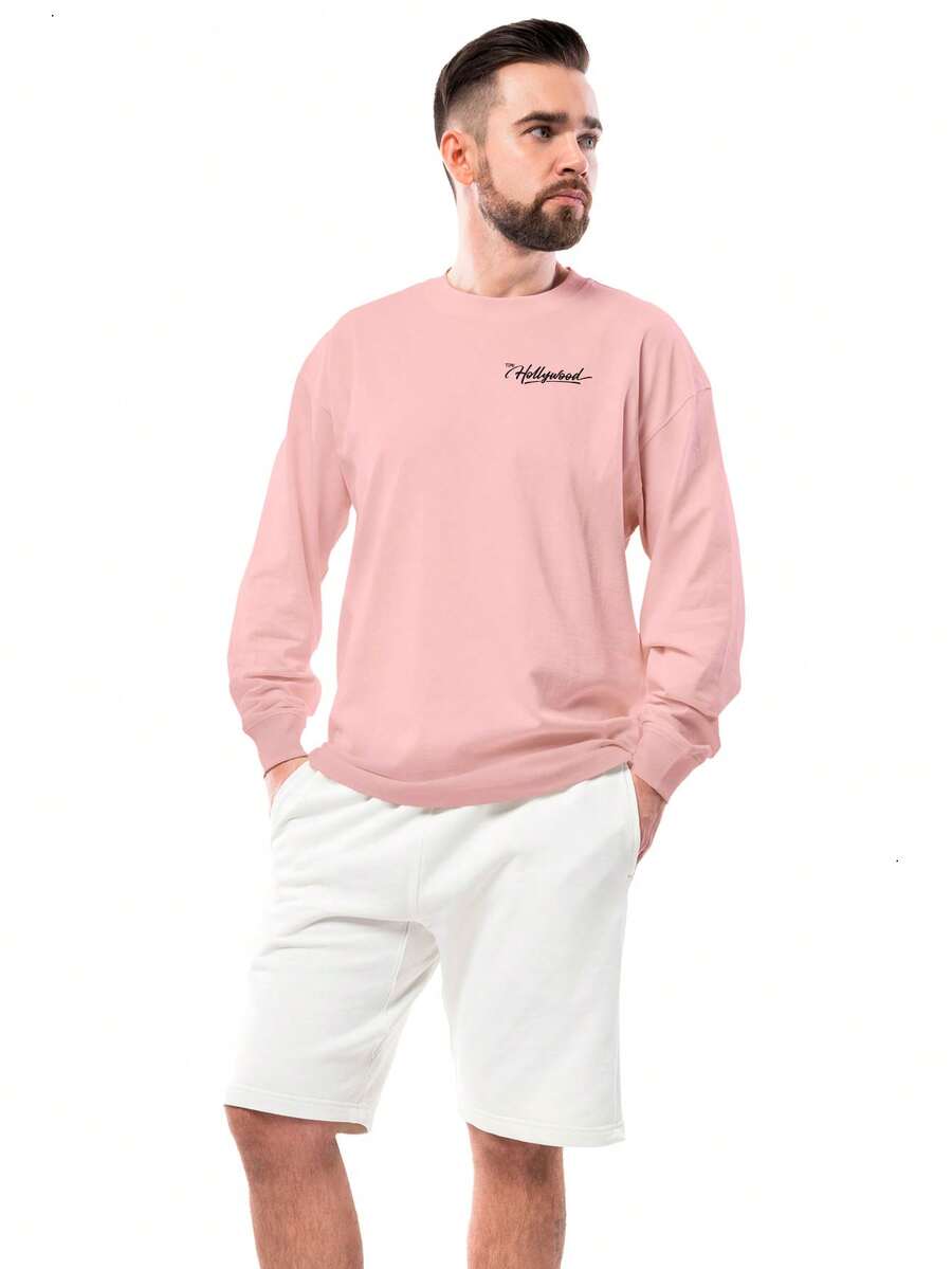 Men Sweatshirts - Màu Hồng baby - Xem 1
