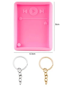 Dog Paw Print Resin Molds Heart Shape Keychain Casting Silicone Molds For Key Chain Pendant Making Epoxy Resin Craft Jewelry DIY - Hot Pink - View 17