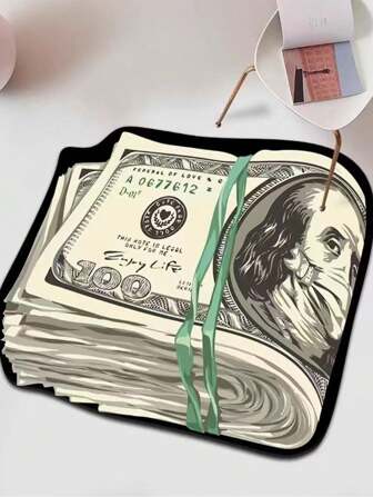 1 pezzo Tappeto USD, Tappeto da pavimento resistente allo sporco e facile da mantenere per soggiorno, Tappetino antiscivolo per camera da letto accanto al letto, Tappeto impermeabile, Tappetino da pavimento per ufficio