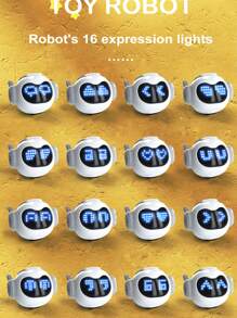 具手勢感應、對講、編程、可更換眼部表情、前進/後退/左轉/右轉移動、自動演示、過充/過放保護的智能遙控機器人 - 彩色 - 查看 8
