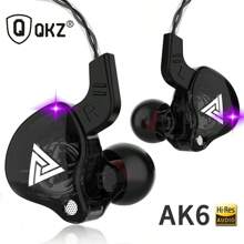 Qkz Ak6 Auriculares con micrófono de alta fidelidad con controlador de cobre para carreras deportivas, audífonos estéreo de graves con auriculares con cable de 3.5 mm (negro) - Ver 3
