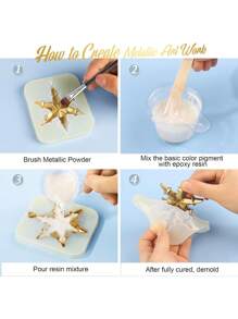 1 件金属珠光闪光粉，金属颜料粉，DIY 其他工艺品，环氧树脂云母粉，适用于粘土、珠宝、蜡烛、肥皂、油漆制作 - 彩色 - 查看 3