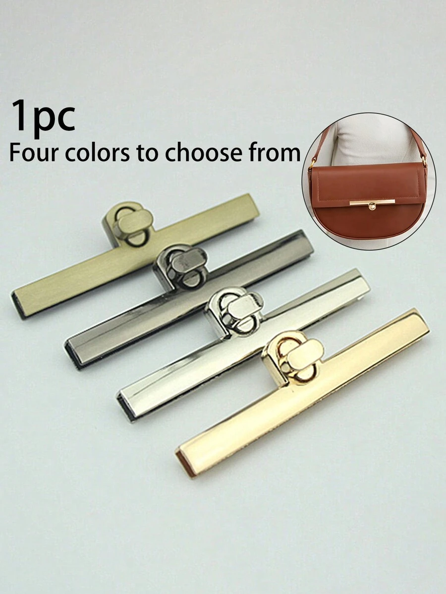 Cierre de metal vintage, botón giratorio para DIY de bolsos, accesorios de cuero para bolsos y carteras, accesorios elegantes dorados para bolsos, accesorios hechos a mano para bolsos (cuatro colores a elegir) - Multicolor - Ver 1