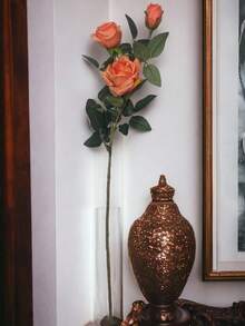 Artificial Roses With Premium Material - 산호 - 보기 2