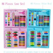 1 Set/68pcs Watercolor Pens, Art Painting Tools, Crayons, Stationery Gift Drawing Set, Writing Supplies, Learning Supplies (Box Color & Pattern Shipped Randomly)