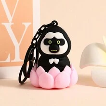 1pc Unisex Buddha Style Dudu Keychain Keyring Pendant - Shape - View 8