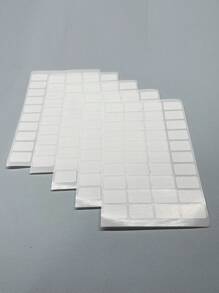 5pcs/Set White Adhesive Label Stickers (1pc Small 1.2*2cm,1pack 40pcs) Back To School - White - View 6