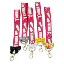 5pcs Cheerleader Keychain With Bowknot & Ribbon, Cheerleading Gift - Multicolor - View 30