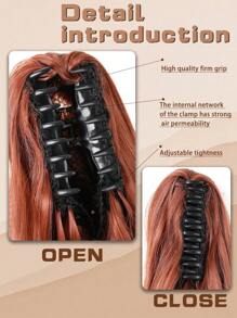 Claw Clip Ponytail Extension Body Wave Clip In Ponytail Hair Extensions Long Ocean Wave Pony Tails For Women Extensions Wave Hairpiece