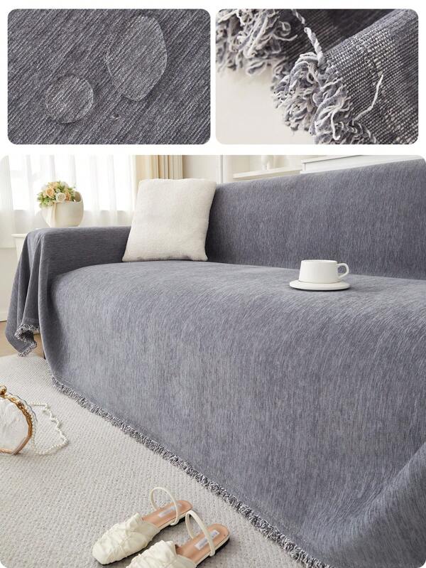 1pc Waterproof Thickened Warm Sofa Cover For Autumn & Winter, Suitable For 1-4 Seater Sofa With Armrest And Back Together, Sofa Mat, Couch Blanket, Bedspread