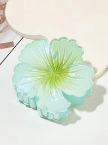 2 件女士彩色花朵爪夹，清新花卉爪夹，节日风格发夹，日常外出度假沐浴发饰情人节 - 彩色 - 查看 2