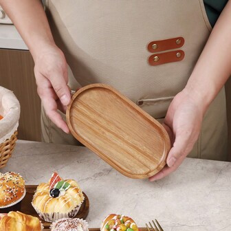 Ins 风格相思木椭圆形托盘，适合盛放奶酪、面包、水果、蔬菜、寿司蘸料圣诞礼物