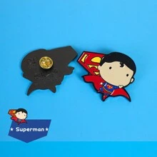 Justice League DC英雄徽章，漫畫卡通正義聯盟英雄胸針，多功能時尚卡哇伊金屬徽章，酷炫的服裝袋裝飾配件[官方授權] - 彩色 - 查看 16