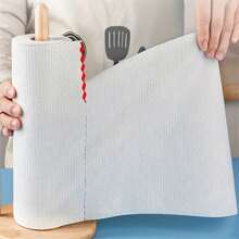 45張/捲濕乾兩用廚房一次性擦拭布，吸油吸水並能去污 - 白色 - 查看 4