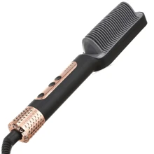 Cepillo Alisador De Cabello Profesional SOKANY SK-1008 - 5 Niveles De Temperatura 950ºF -  Anti-Escaldaduras - Calentamiento Rápido En 2 minutos - Perfecto para Salón O en Casa - Cable Giratorio. - Negro - Ver 1