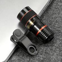 Ống kính điện thoại thông minh Telephoto 8X HD - Kính thiên văn kẹp đa năng để chụp ảnh, thu phóng & lấy nét nâng cao - Lý tưởng cho du lịch, buổi hòa nhạc & sự kiện thể thao - màu đen - Xem 6
