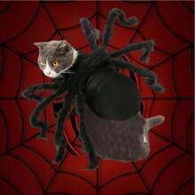 Chó Mèo Trang Phục Lông Khổng Lồ Mô Phỏng Nhện Thú Cưng Trang Phục Cosplay Trang Phục Halloween Thú Cưng Phụ Kiện Trang Trí Cho Chó Con Chó Con Mèo - màu đen - Xem 2