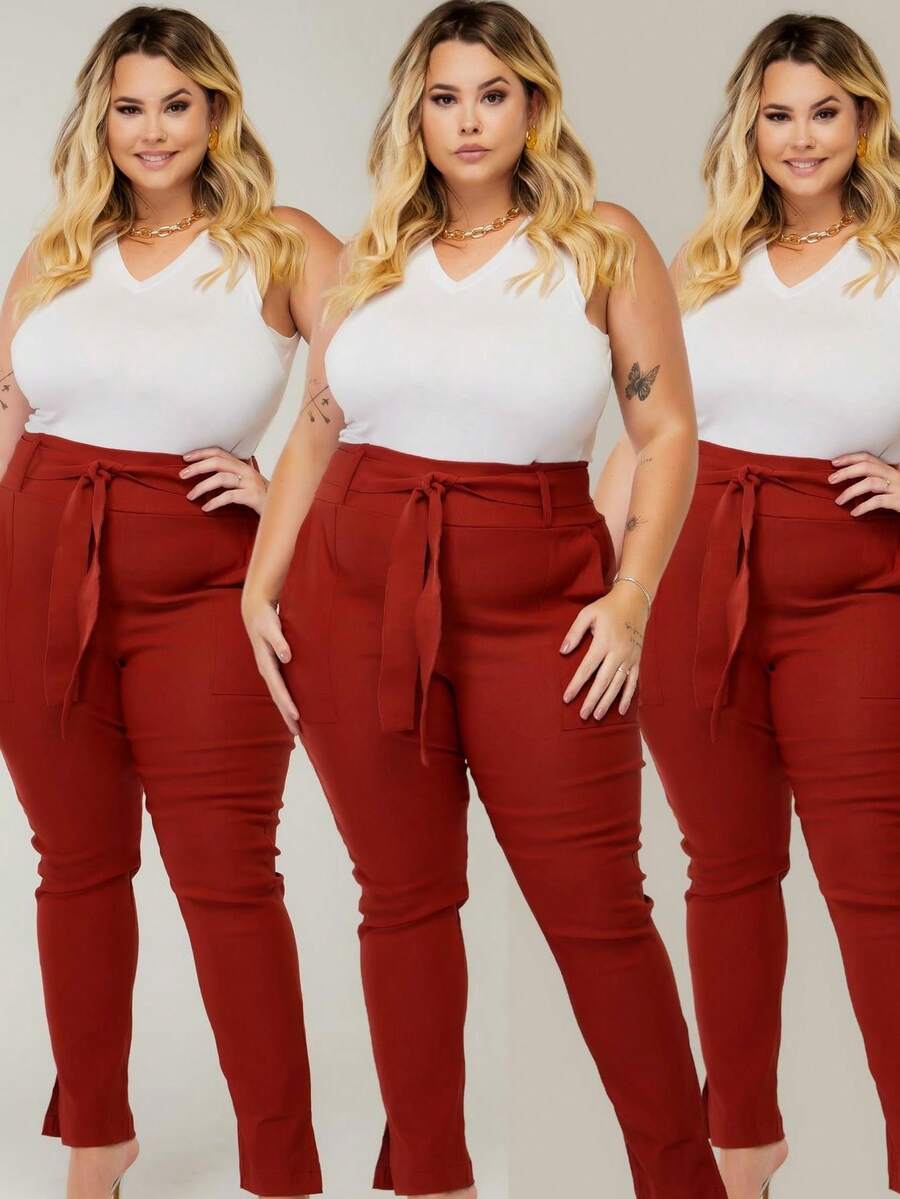 Women Pants - Đỏ - Xem 1