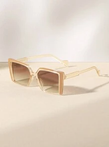 1/2/3 paires de lunettes de soleil acryliques de style bohème à la mode pour femmes, convenant aux sorties quotidiennes et à la tenue décontractée, polyvalentes et élégantes, idéales pour les sorties en famille, les voyages, les vacances à la plage, les activités de plein air, etc. - Multicolore - Voir 5