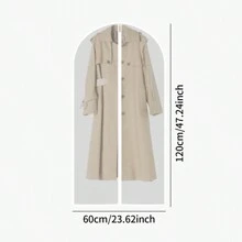 1/5 piezas Funda protectora transparente para prendas, Bolsa con cremallera reforzada para traje, Protector transparente e impermeable para ropa