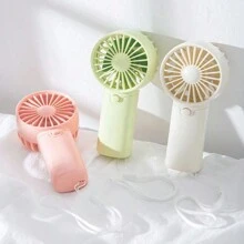 1 pieza Mini ventilador con 1 velocidad de viento y cuerda colgante - Regalo para fiesta (Baterías no incluidas, se deben comprar por separado), Navidad - Multicolor - Ver 2