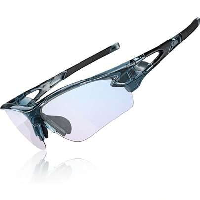 ROCKBROS Sports Sunglasses Cycling Photochromic For Bicycle MTB Fishing Clear Polycarbonate Lens UV400 Ultralight Unisex