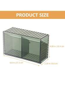 1 件壁挂式化妆品收纳整理器，节省空间的倾斜开口支架，耐用塑料，适用于浴室、厨房、客厅、储藏室、厨房整理器、厨房用品、房间装饰、家居装饰。 - 彩色 - 查看 3
