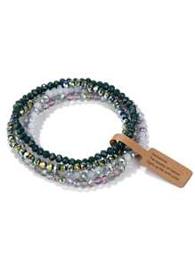 4 Cái/bộ Hạt Pha Lê Vòng Tay Dành Cho Nữ Trong Suốt Nhiều Màu Sắc Pha Lê Thủy Tinh 3X4 Mm Hạt Căng Vòng Tay Đồ Trang Sức - Nhiều màu - Xem 8