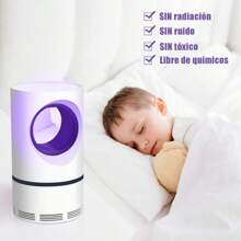 Anti Mosquito Eléctrico Mosquito Killer Lamp Mata Mosquitos, Polillas, Zancudos, Moscas, y mas Insectos, Lámpara de Mosquitos (USB), Lámpara Trampa Killer Repelente Mata Mosquitos Eléctrico Luz Uv Lámpara Para Atraer Mosquitos Bichos Lámpara USB para matar mosquitos, fotocatalizador Mosquito asesino Insecto Zapper Trampa para insectos Luz No tóxico Mascotas y humanos sin tóxicos Trampa para mosquitos ecológica con ventilador de succión - Blanco - Ver 4