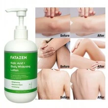 FATAZEN 350毫升有機糠醛美白乳液，身體修護去角質霜，護膚滋潤身體乳液 - 綠色 - 查看 2