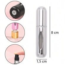 Chic & Fun Refillable Containers - 銀色 - 查看 3