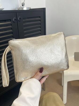 Women's Lightweight Clutch Bag, Phone Wallet Card Holder, Solid Color ID Case For Casual Walks And Outings, Fashionable Clutch Bags For Woman