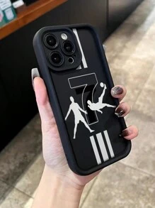 Regali per il fidanzato Custodia protettiva dipinta a mano con motivo da calcio di stile nuovo e di alta qualità, con sensazione di pelle incava-convessa e spessore aumentato, compatibile con iPhone 15, iPhone 15 Pro Max, Apple P13, P14, Custodia morbida da donna per P11, P12 anti-caduta XS, XR, 78P, 78GES2, Samsung A50, A12, A32, A52, A72, A51, A21S, A13, A14, S22 Ultra, S23, A33, A53, S20 FE, Mi Redmi 11 Youth, 12 Pro, 12/12X, Note 11, 9a, 9c, Polox3nfc, Redmi 10, Redmi 9, Note 9, 12c, Note 11Pro, Redmi 10c, Note 8 Pro - Multicolore - Visualizzare 3