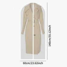 1/5 piezas Funda protectora transparente para prendas, Bolsa con cremallera reforzada para traje, Protector transparente e impermeable para ropa